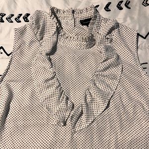 2XL WhoWhatWear High Neck Ruffle Top